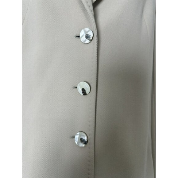 ESCADA Vintage Virgin Wool Single Breasted Blazer EU 36 Small Mother of Pearl - Picture 5 of 11